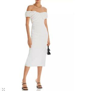 NWT A.L.C. Nora Off-the-Shoulder Dress, White